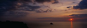 sunset at pentire point 