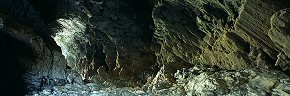 inside merlin's cave, tintagel