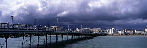 storm clouds over worthing pier