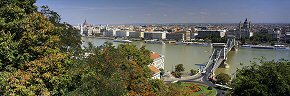 danube view from castle hill, budapest
