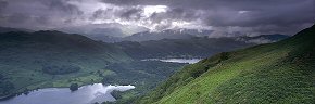 clearing rain over rydal water
