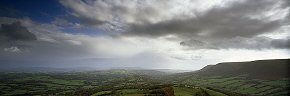 clouds from black hill, herefordshire