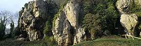 rocks at creswell crags, derbyshire